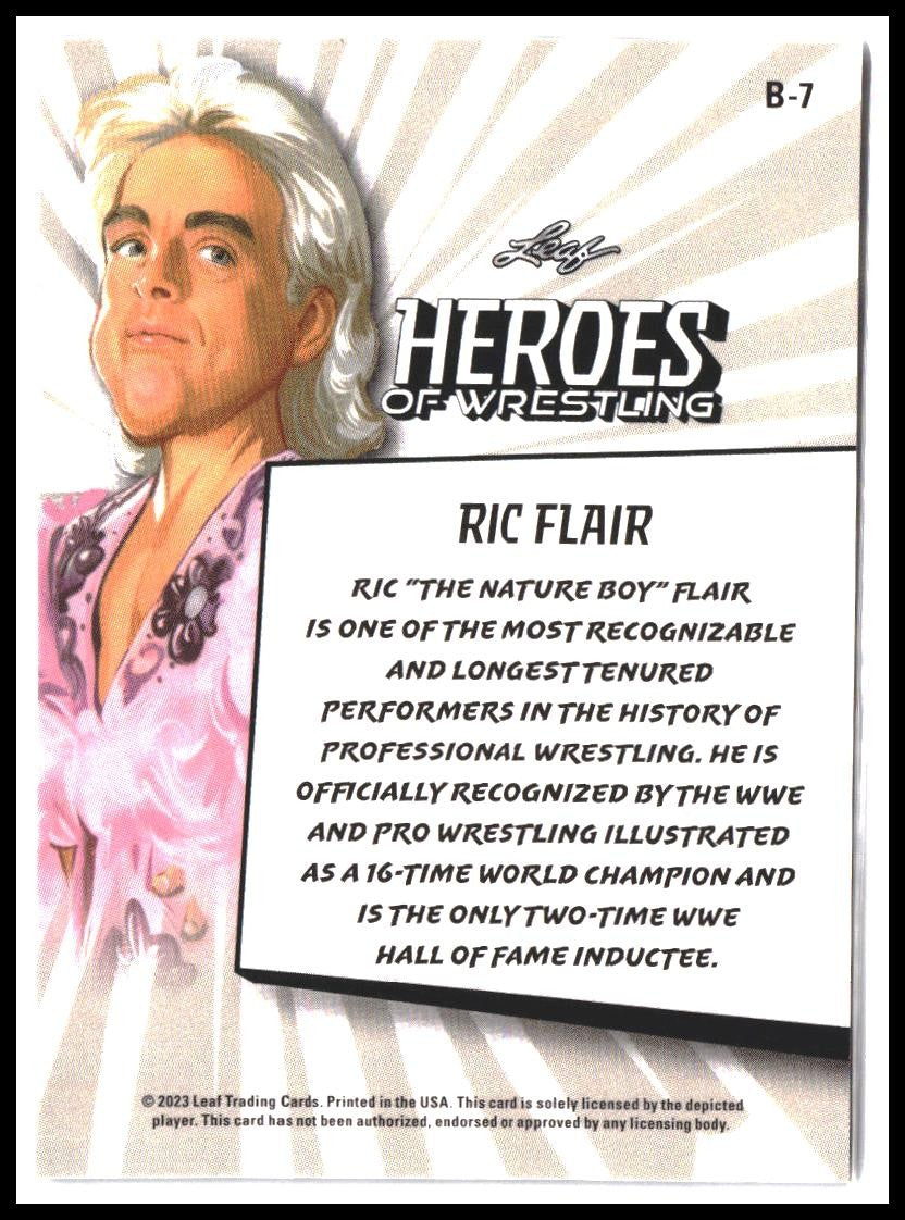 Ric Flair #B-7 2023 Leaf Heroes of Wrestling