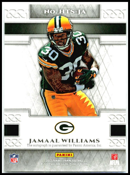 2017 Panini Heir to the Throne Signatures #HTS-JA Jamaal Williams Auto Packers