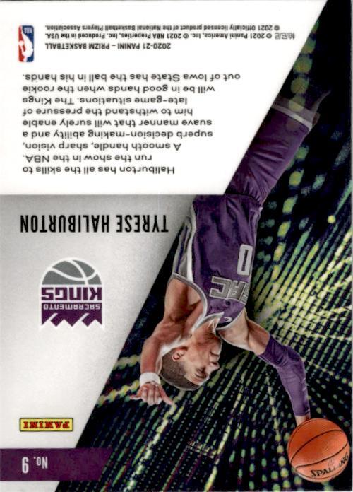 2020-21 Panini Prizm instant impact #9 Tyrese Haliburton Sacramento Kings
