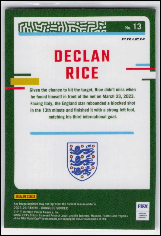 2023-24 Donruss #13 Declan Rice Optic Velocity