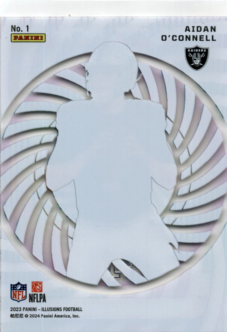 2023 Panini Illusions Mystique #1 Aidan O'Connell Las Vegas Raiders