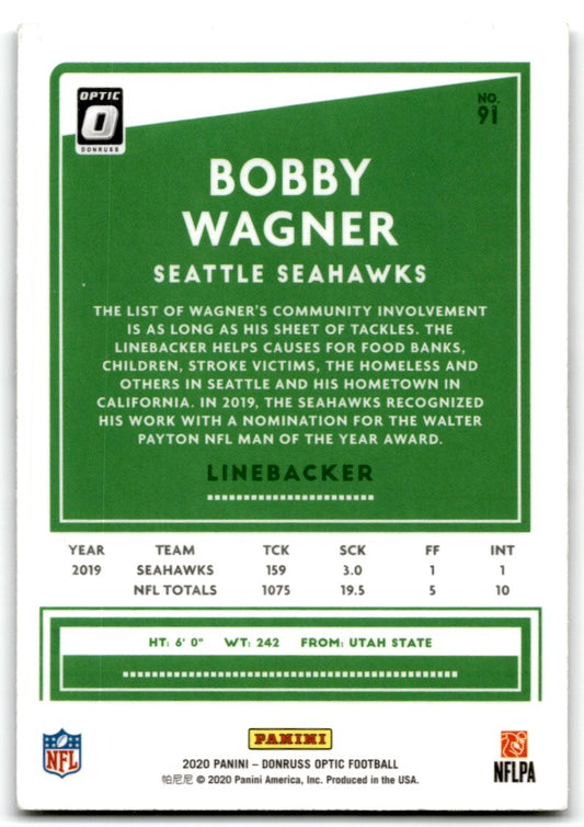 2020 Donruss Optic Bobby Wagner Seattle Seahawks #91