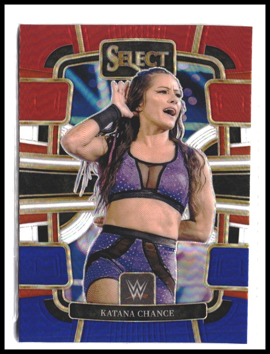 Katana Chance #80 2024 Panini Select WWE Red and Blue Prizms