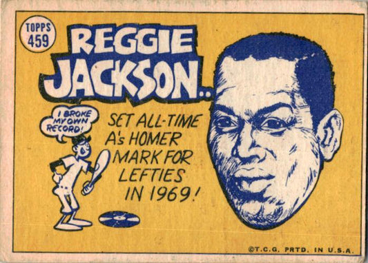 1970 Topps #459 Reggie Jackson Oakland Athletics