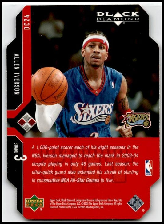 2004-05 Diamond Diamond Cuts Double Diamond #DC24 Allen Iverson 76ers