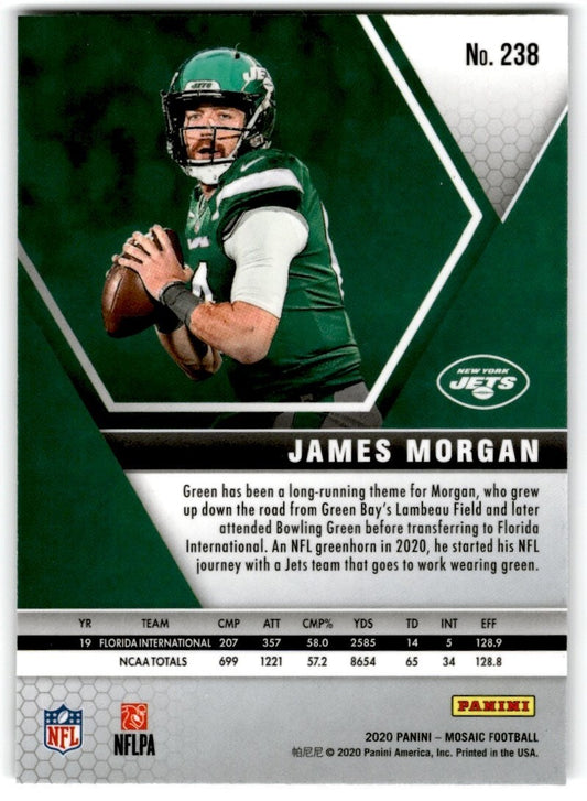 2020 Panini Mosaic James Morgan Rookie New York Jets #238