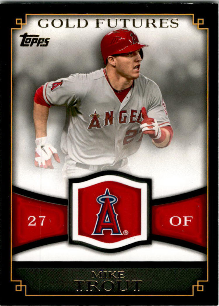 2012 Topps Gold Futures #GF-16 Mike Trout Los Angeles Angels
