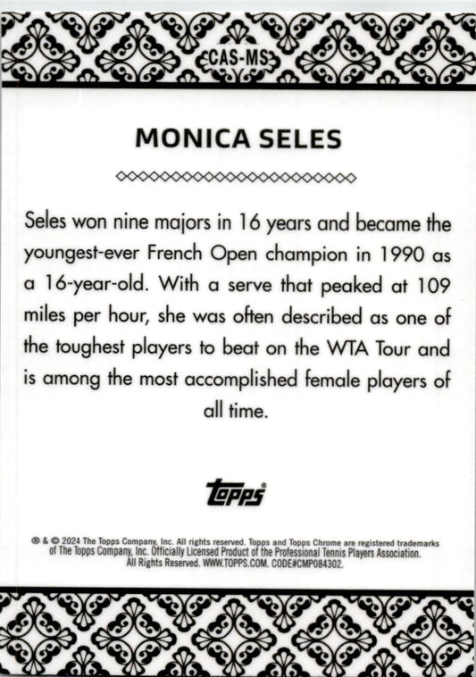 2024 Topps Chrome Tennis Aces #CAS-MS Monica Seles