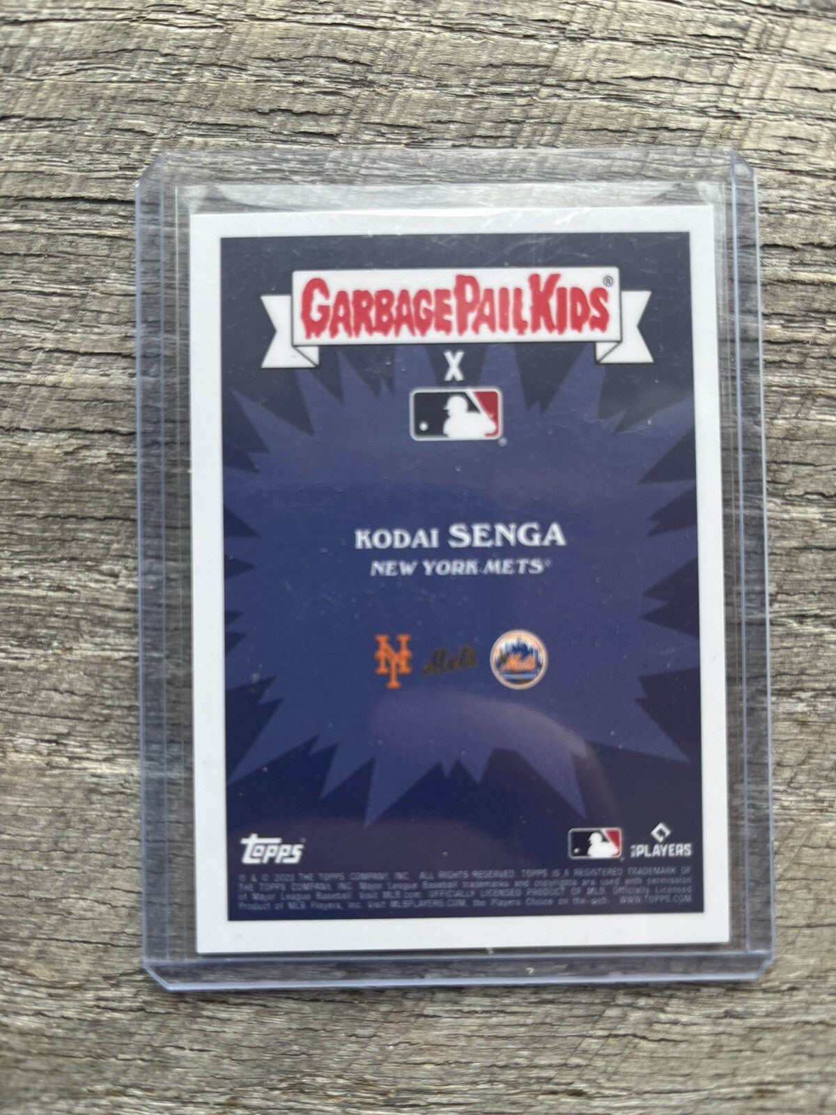 2023 Topps MLB x GPK Series 3 #17 Spooky Senga Orange #/50 New York Mets