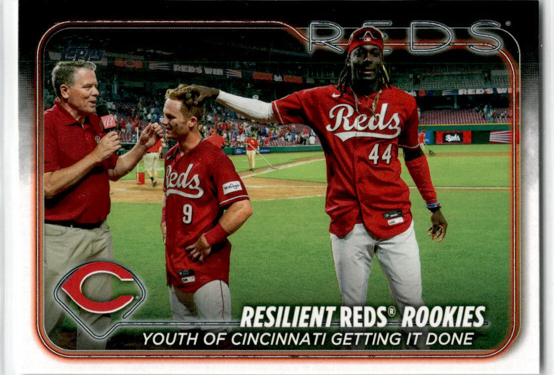 2024 Topps #133 Resilient Reds Rookies: Youth of Cincinnati Getting It Down