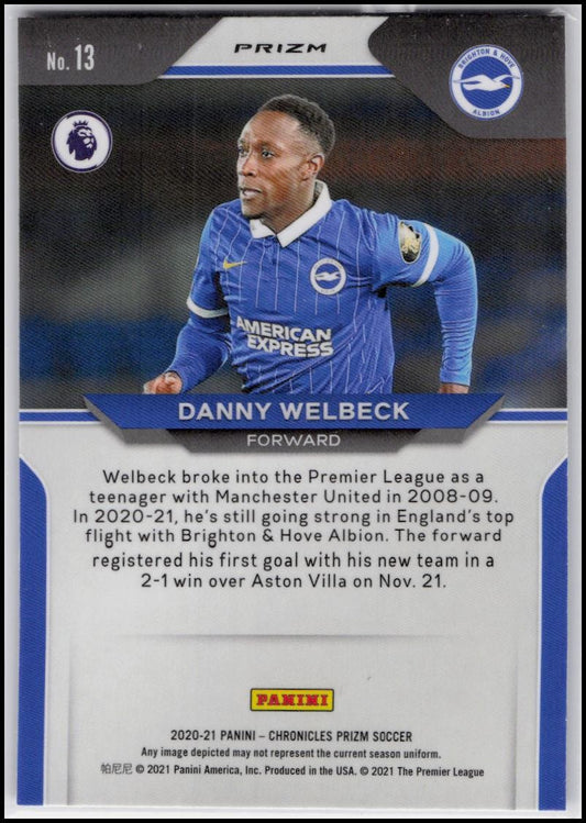 2020-21 Panini Chronicles - Prizm Premier League Purple Mojo #13 Danny Welbeck