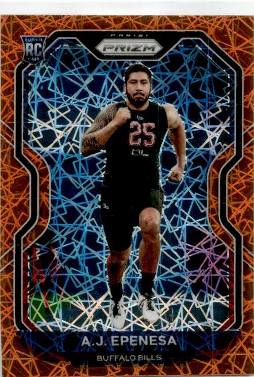 2020 Panini Prizm Prizm Lazer #313 A.J. Epenesa Rookie Buffalo Bills