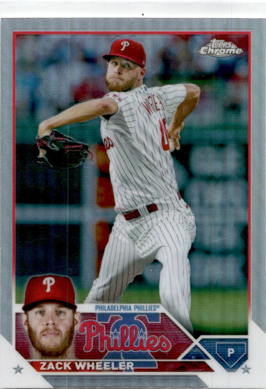 2023 Topps Chrome Refractor #20 Zack Wheeler Refractor Philadelphia Phillies