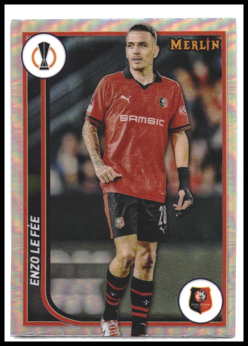 2023-24 Merlin UEFA Club Competitions #128 Enzo Le Fée Refractor