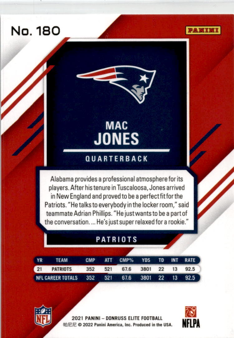 2021 Elite #180 Mac Jones RC