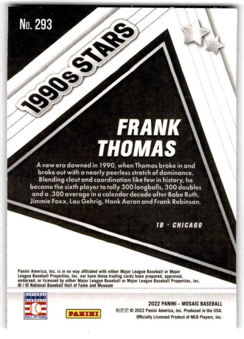 2022 Mosaic Frank Thomas Chicago White Sox #293