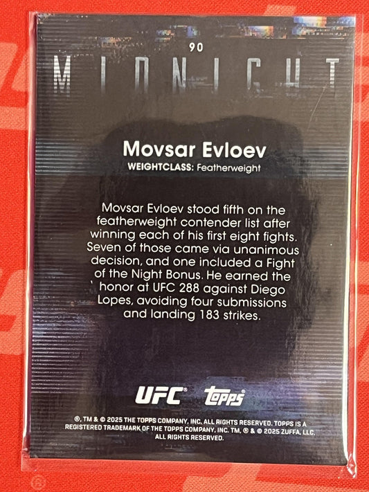 2025 Topps Midnight UFC #90 Movsar Evloev