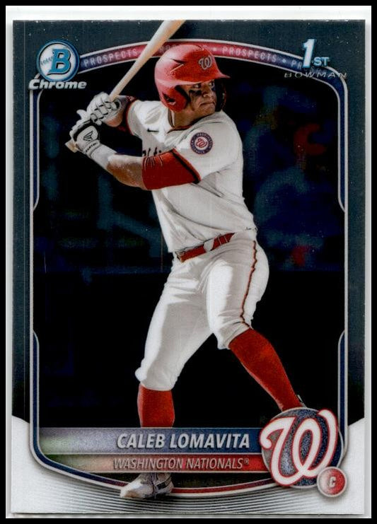 2025 Bowman Chrome Prospects #BCP-120 Caleb Lomavita Washington Nationals