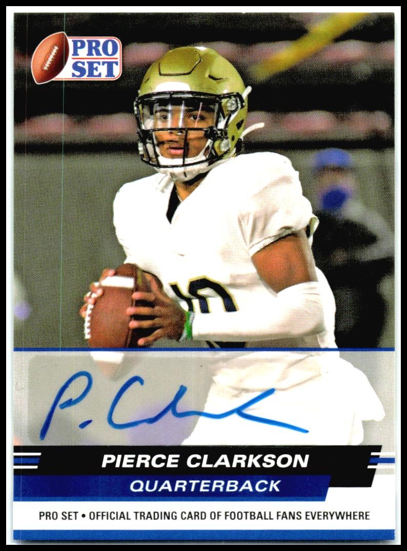 2022 Leaf Draft Autographs #BA-PC1 Pierce Clarkson Auto Louisville Cardinals