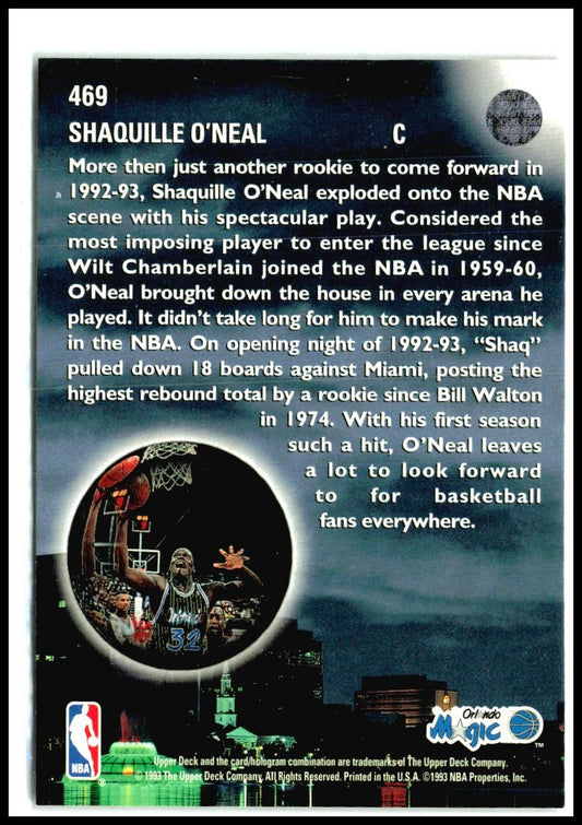 1993-94 Upper Deck #469 Shaquille O'Neal Orlando Magic