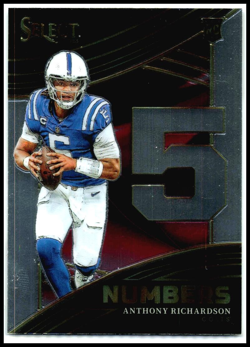 2023 Panini Select Select Numbers #NMB-ARI Anthony Richardson Indianapolis Colts
