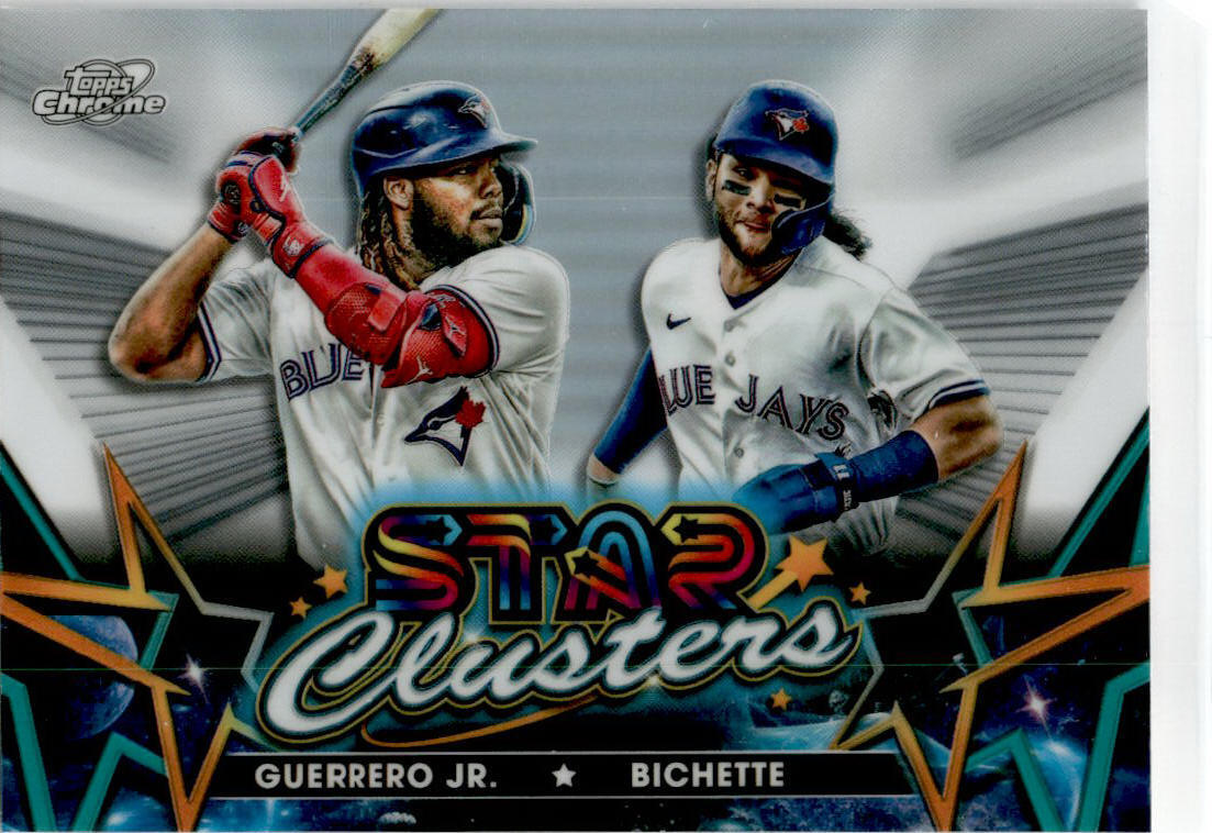 2023 Topps Chrome Cosmic Star Clusters #SC-8 Gerrero Jr / Bichette Toronto Blue