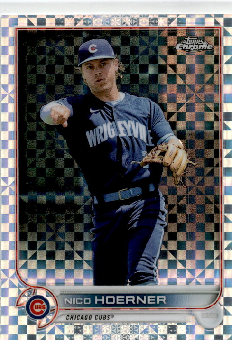 2022 Topps Chrome X-Fractor #111 Nico Hoerner Chicago Cubs