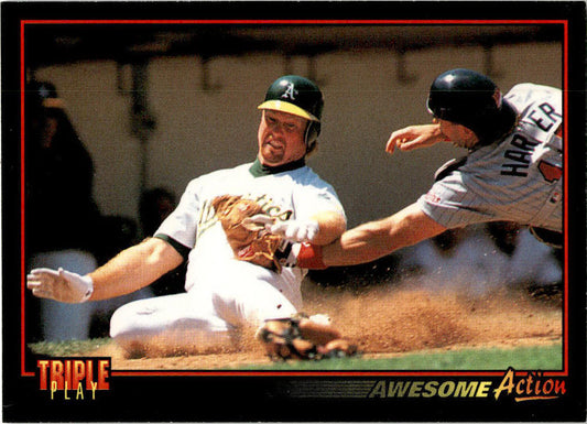 1993 Triple Play #68 Mark McGwire / Brian Harper