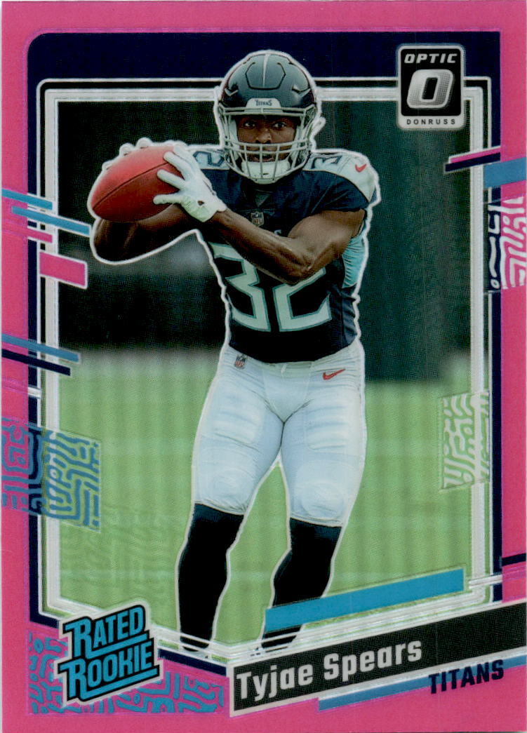2023 Donruss Optic Pink #297 Tyjae Spears Tennessee Titans