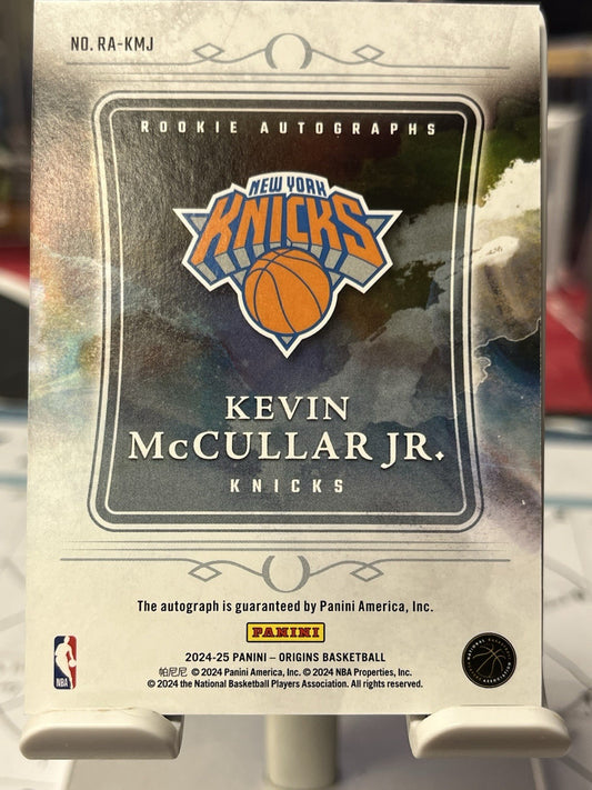 2024-25 Origins RA-KMJ Kevin McCullar JR Auto New York Knicks