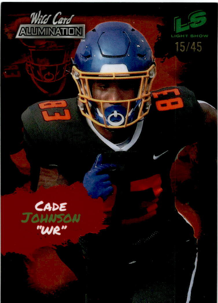 2021 Wild Card Alumination Light Show Red /45 #LS22 Caed Johnson