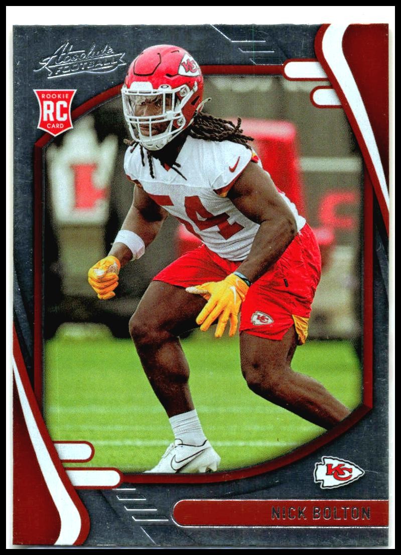 2021 Panini Absolute #162 Nick Bolton Kansas City Chiefs