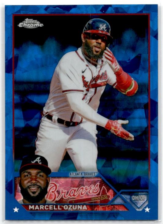 2023 Topps Chrome Sapphire Edition #125 Marcell Ozuna Atlanta Braves
