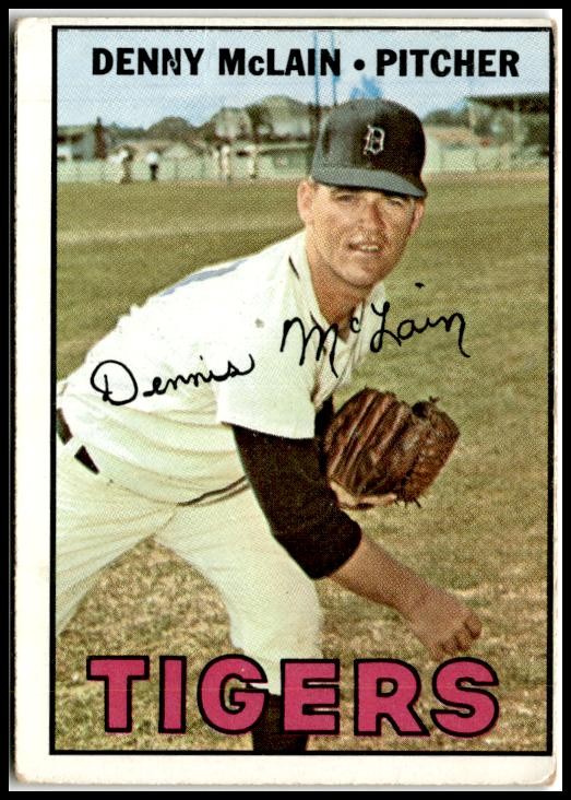 1967 Topps #420 Denny McLain Detroit Tigers