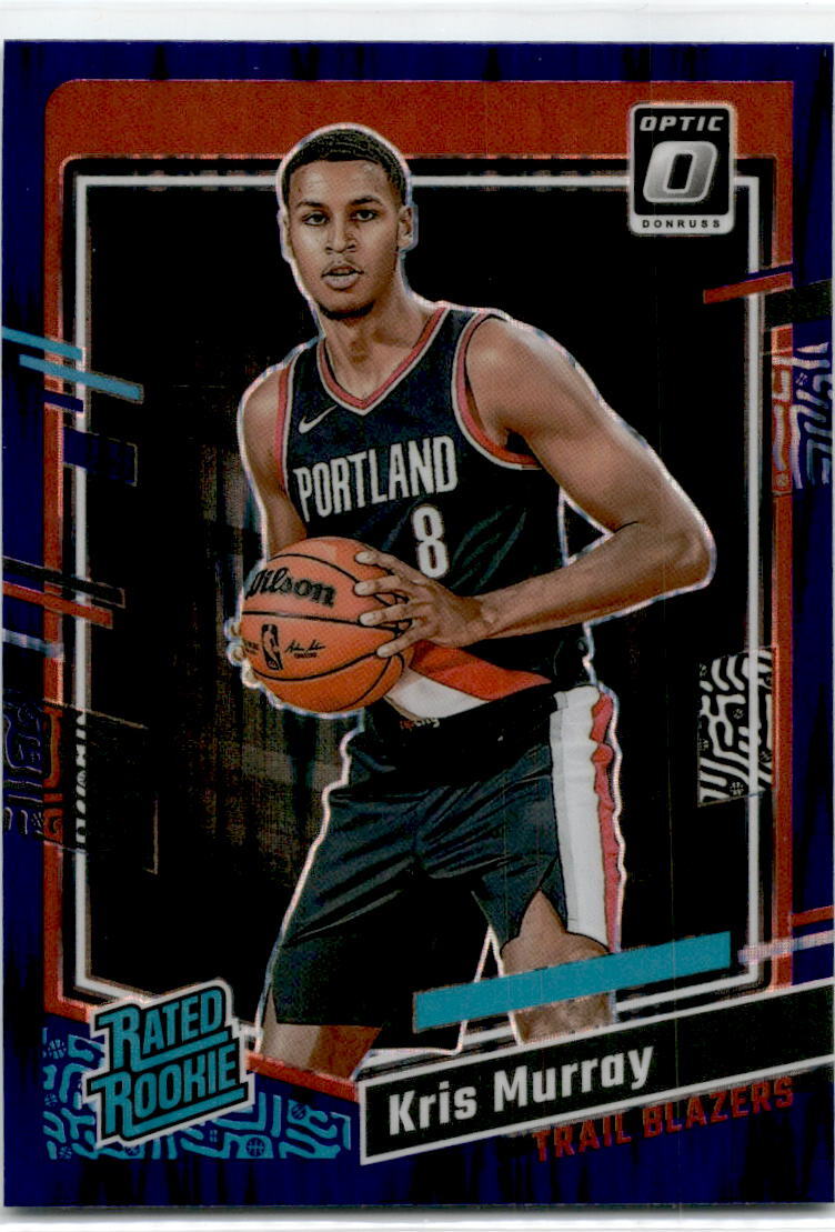 2023-24 Donruss Optic Purple Shock #213 Kris Murray Rookie Blazers