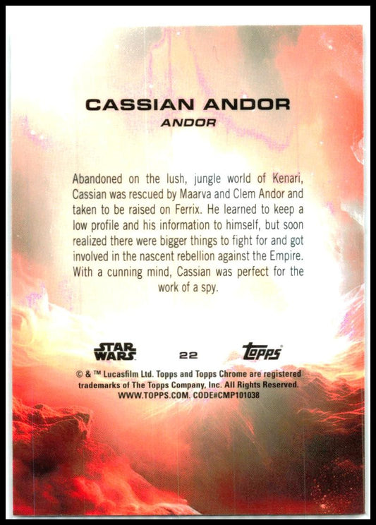 2025 Topps Chrome Star Wars #22 Cassian Andor