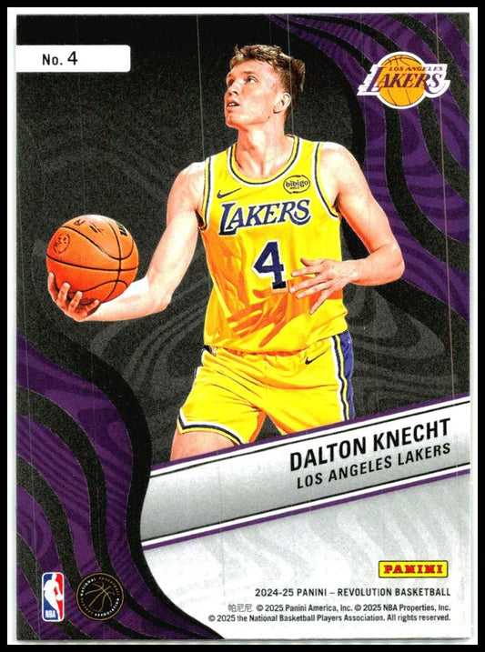 2024-25 Panini Revolution New Wave #4 Dalton Knecht Los Angeles Lakers