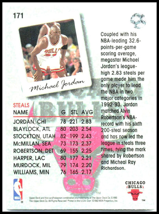 1993-94 Upper Deck #171 Michael Jordan Chicago Bulls