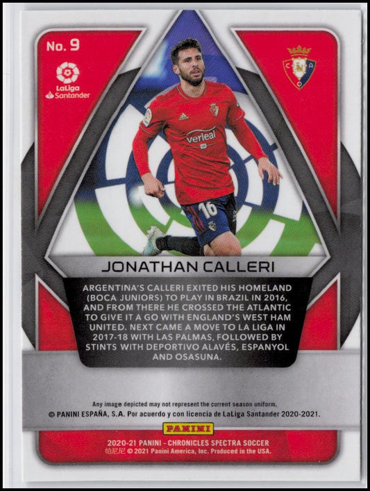 2020-21 Panini Chronicles - Spectra La Liga #9 Jonathan Calleri
