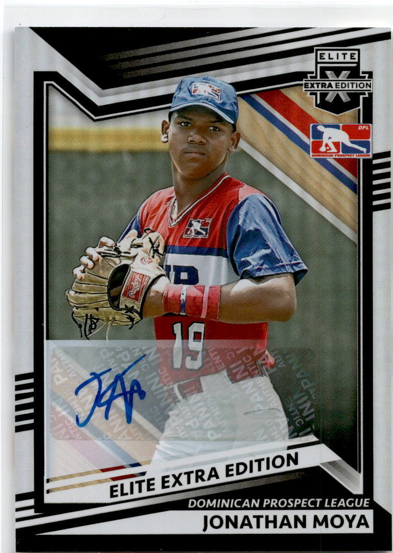 2022 Panini Elite Extra Edition #186 Jonathan Moya Auto
