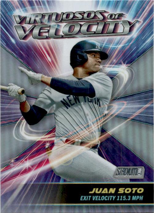 2024 Stadium Club Virtuosos of Velocity #VV-15 Juan Soto New York Yankees