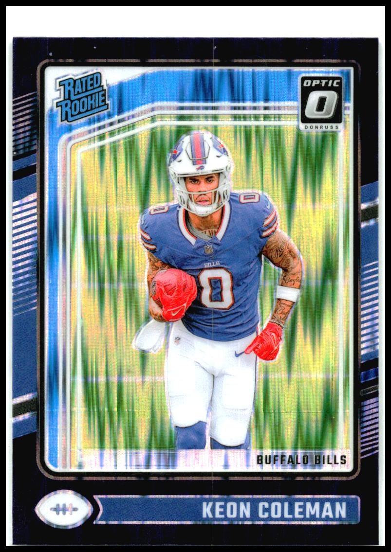 2024 Donruss Optic Purple Shock #263 Keon Coleman Buffalo Bills