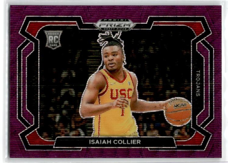 2024 Panini Prizm Draft Picks Prizms Purple Wave Variation #2 Isaiah Collier USC