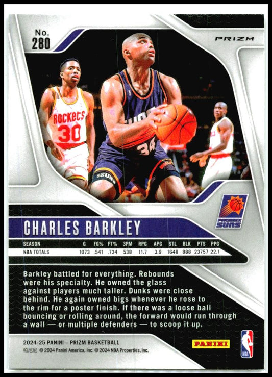 2024-25 Panini Prizm Prizms Silver #280 Charles Barkley Phoenix Suns