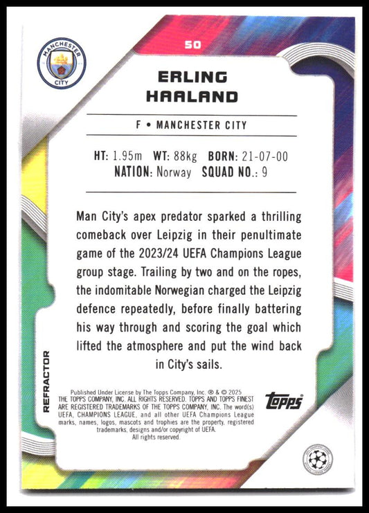 Erling Haaland #50 2024-25 Finest UEFA Club Competitions