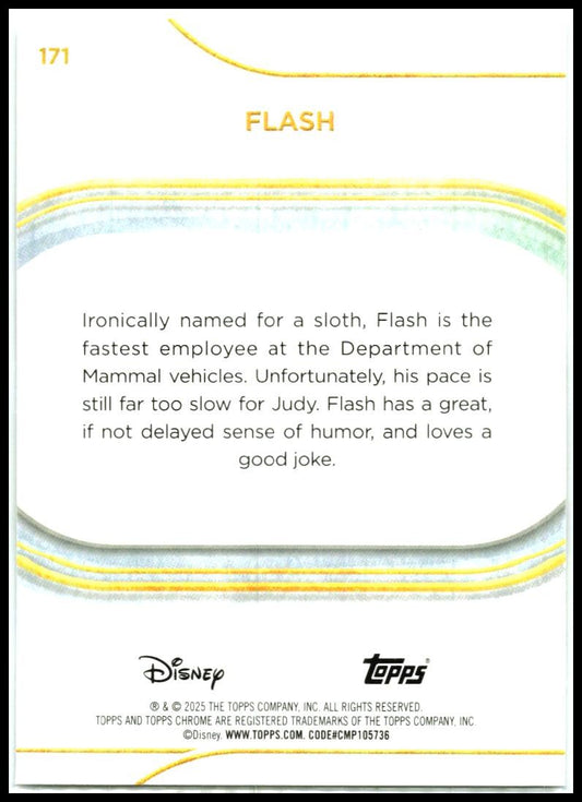 2025 Topps Chrome Disney #171 Flash
