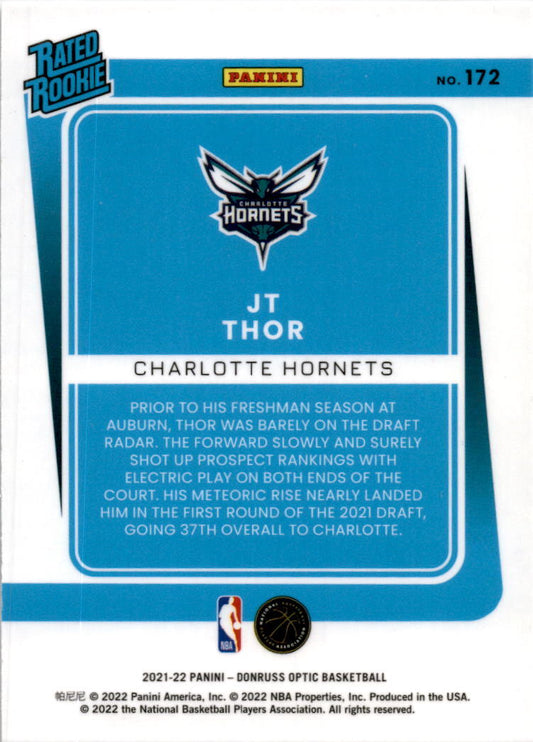 2021-22 Donruss Optic #172 JT Thor Rookie