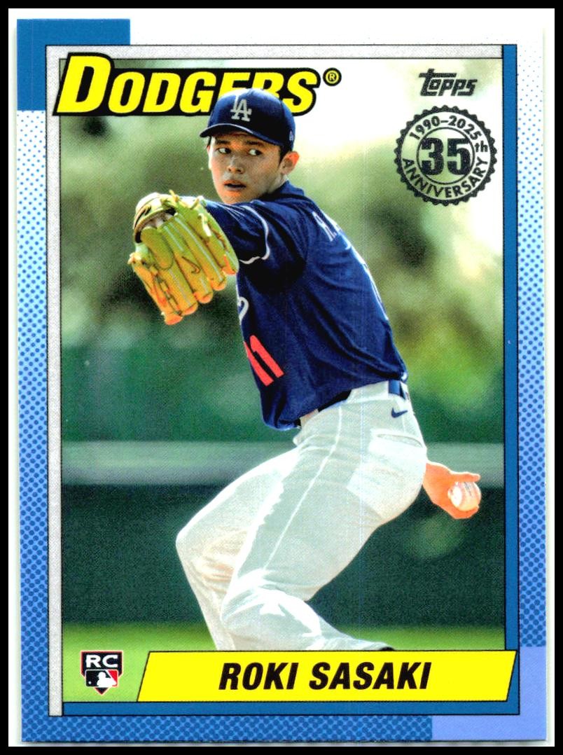 2025 Topps 1990 Topps 35th Anniversary #90B2-37 Roki Sasaki Los Angeles Dodgers