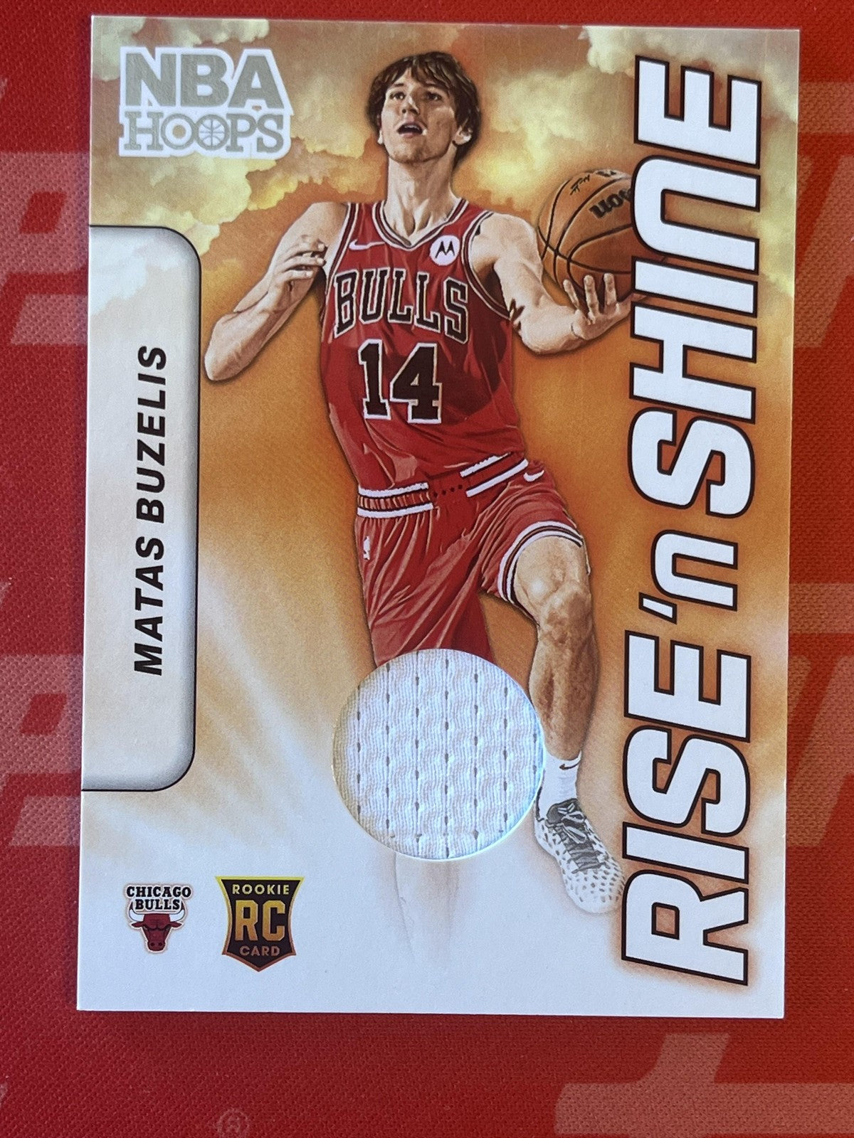 2024-25 Hoops Rise N Shine Memorabilia #RSM-MBB Matas Buzelis Chicago Bulls