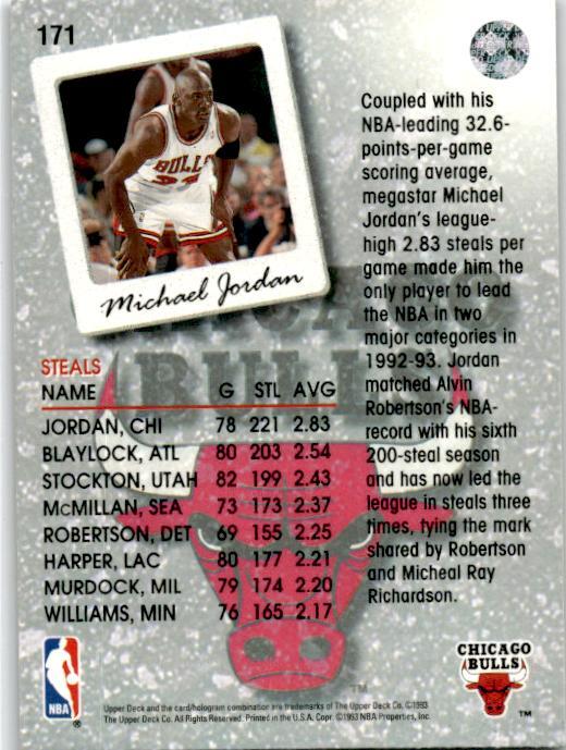 1993-94 Upper Deck #171 Michael Jordan Chicago Bulls